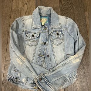 Vintage distressed Abercrombie & Fitch jean jacket